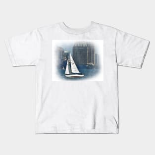 Sailboat In San Diego Bay Kids T-Shirt